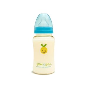 Green to Grow Mellow Colic-Relief Wide Neck Baby Bottle