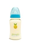 Green to Grow Mellow Colic-Relief Wide Neck Baby Bottle, 10 Ounce