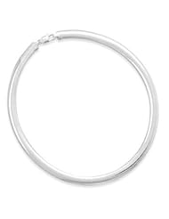 Domed Omega Bracelet in Sterling Silver (10mm)
