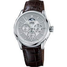 Oris 58175924051LS Culture Artelier Complication Mens Watch - Silver Dial Steel Case Automatic Movement