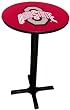 Ohio State Buckeyes Pub Table with Black Commercial Base