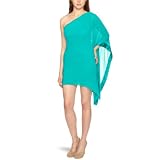 Lipsy DR04632 One Shoulder Cape Sleeve Women's Dress