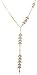 10k Choice of White or Yellow Gold Leaf Design Diamond Y-Necklace (1/6 cttw, I-J Color, I2-I3 Clarity)