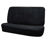 Suede Bench Seat Cover All Black Color Fb105 Blk R010