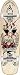 Dogtown Dominate Complete Skateboard - 7.0x24 W/ Raw Trucks & White Wheels
