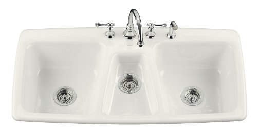 KOHLER K-5914-4-0 Trieste Self-Rimming Sink White