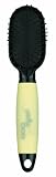 Conair Yellow Dog Pin Brush with Memory Gel Grip, Dog Home Grooming, Small, Yellow