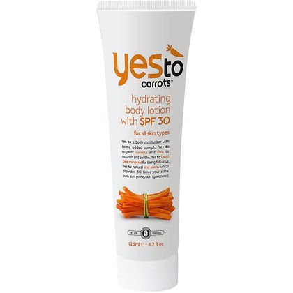 Yes To Hydrating Body Lotion with SPF 30, Carrots, 4.2 Fluid Ounce