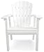 POLYWOOD SHD19WH Seashell Casual Chair, White