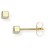 9ct Cube Stud Earrings