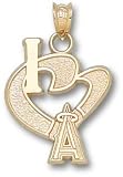 Los Angeles Angels I Heart A 3/4 Charm/Pendant