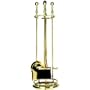Uniflame 5 Piece Solid Brass Fireset with Ball Handle