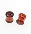 TUNNEL AMBER GLASS PLUGS 2G - Sold As A Pair