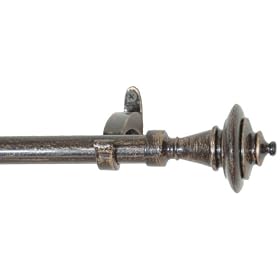 Window Curtain Rod Drapery Rod 44 Inch - 108 Inch Satellite Bronze