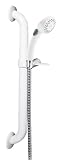 Alsons 62002UFBX ADA Compliant Wall Grab Bar and Hand Shower System, White Alsons 62002UFBX ADA Compliant Wall Grab Bar and Hand Shower System, White