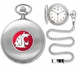Washington State Cougars Silver Pocket Watch