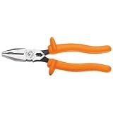 31caZjLqF7L. SL160  Klein 12098 INS Insulated Universal Side Cutting Pliers Connector Crimping Orange 8 7/8 Inches