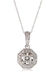 Kobelli 1/3 Cttw Small Round Diamond Pendant Necklace