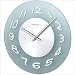 Modern Glass Round wall clock w/illusory warped numbers - 11.41x11.41x1.574
