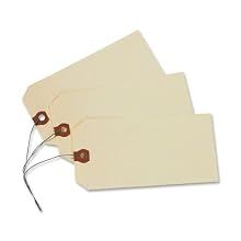 Avery Manila "G" Shipping Tags, Wired, 2.75 x 1.375 Inches, Pack of 1000 (12601)