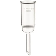Chemglass CG-1402-07 Glass Buchner Filtering Funnel with Medium Frit, 15mL Capacity, 8mm OD x 75mm Length Stem, 20mm Diameter