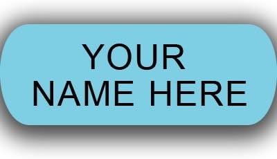 Iron On Labels - 100 Large - Blue 3/4" x 2"- Personalize with Your Text. No More Lost Items.