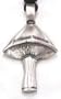 Magic Mushroom Psychedelic Hippy Pewter Pendant
