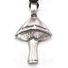 Magic Mushroom Psychedelic Hippy Pewter Pendant