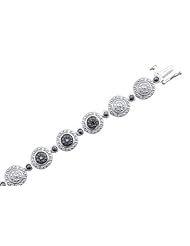 925 Sterling Silver 0.30ctw Black Diamond Bracelet