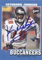 Keyshawn Johnson, Tampa Bay Buccaneers, 2001 Upper Deck Vintage Autographed Card