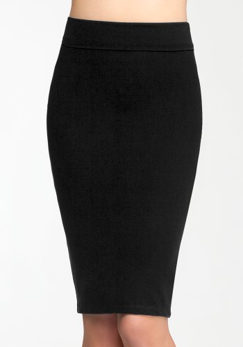 bebe Midi Knit Skirt Related Blk-xs