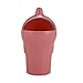 Crusar Plastic Trash Bin Mini Garbage Can for car Pink