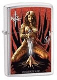 Zippo "Kit Rae-Aluen" Brushed Chrome Lighter, 24283, Fantasy Art, NEW 2007 Model