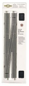 Bachmann Industries E-Z Track 6 Single Crossover Turnout - Left (1/card) N Scale-image