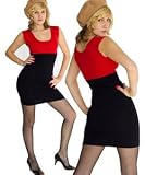 American Apparel Cotton Spandex Two-Tone Fitted Mini Dress