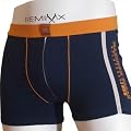 3er PACK marineblaue Remixx Retro Boxershorts sportiv. Baumwolle mit 5 % Elasthan. Gr��en 5-8