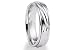 BENCHMARK 14K White Gold 6mm Carved Ring (Sz 4 - 8)