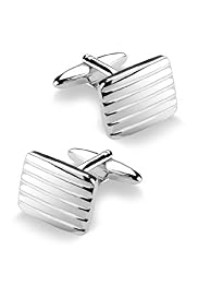 Striped Rectangular Cufflinks