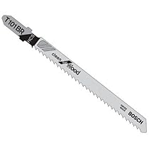 Bosch 4 10TPI, HCS Reverse Tooth T-Shank Jigsaw Blade (5pk)