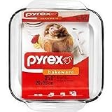 CORINGWARE-PYREX 6001078 CLR 8in.Dish Sq. 222-R Case of 4