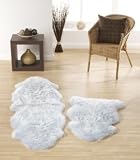 from The New Baby Company Luxury Sheepskin Rug - DUCK EGG BLUE - 60x90cms (single)