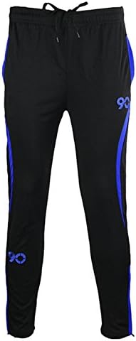 Lottoway Men's Quick-dry Breathable Cycling Training Sports Running Pants Capri (Blue) US XS(Tag M)