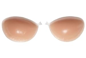 niceeshop(TM) Self-Adhesive Strapless Backless Silicone Push Up Breast Bra Enhancer(Size B)-Skin Color