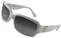 Coach Sunglasses, Delphine S443, White Frame/ Fade Grey Lenses