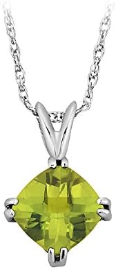 Peridot Pendant in Sterling Silver