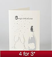 Champagne Bottle Congratulations Greeting Card