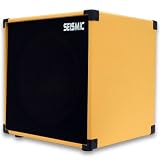 Seismic Audio - 1x12 GUITAR SPEAKER CAB EMPTY - 7 Ply Birch - 12" Cube Cabinet - Orange Tolex, Black Removable Cloth Grill - Front loading Speakerless Cabinet