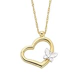 Heart Butterfly Pendant