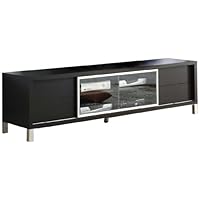 Monarch Specialties Cappuccino Hollow Core 70-Inch Euro TV Console