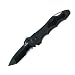 Kiowa Tanto, Black FRN Handle, Black Blade, ComboEdge